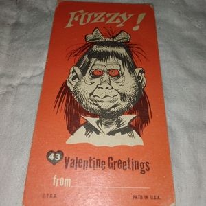 Mid Century Modern 1950s Valentine Card Sarcastic Humor but TCG Made In USA
